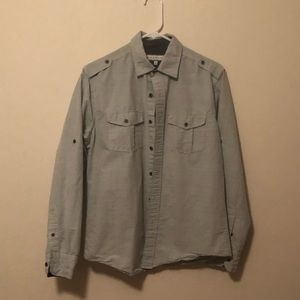 pd&c long sleeve dutton down shirt
